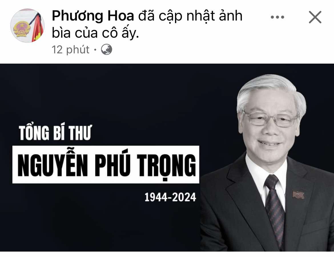 Cộng đồng mạng xã hội đồng loạt đổi hình nền kính tiễn Tổng Bí thư Nguyễn Phú Trọng- Ảnh 3.