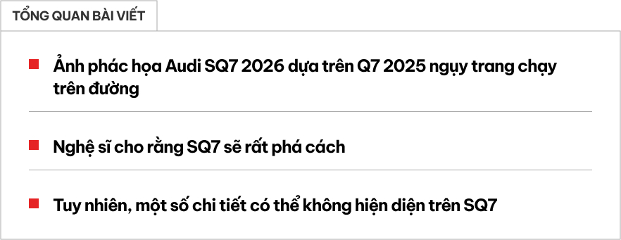 Audi Q7 2026 có thể trông như thế này: Lột xác hoàn toàn đấu BMW X5, dự kiến dùng máy V8 hybrid mạnh hơn 500 mã lực- Ảnh 1.