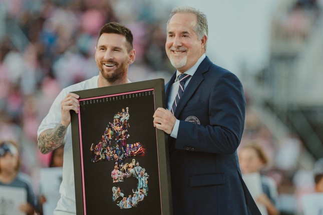 Inter Miami vinh danh kỷ lục danh hiệu của Messi- Ảnh 1.