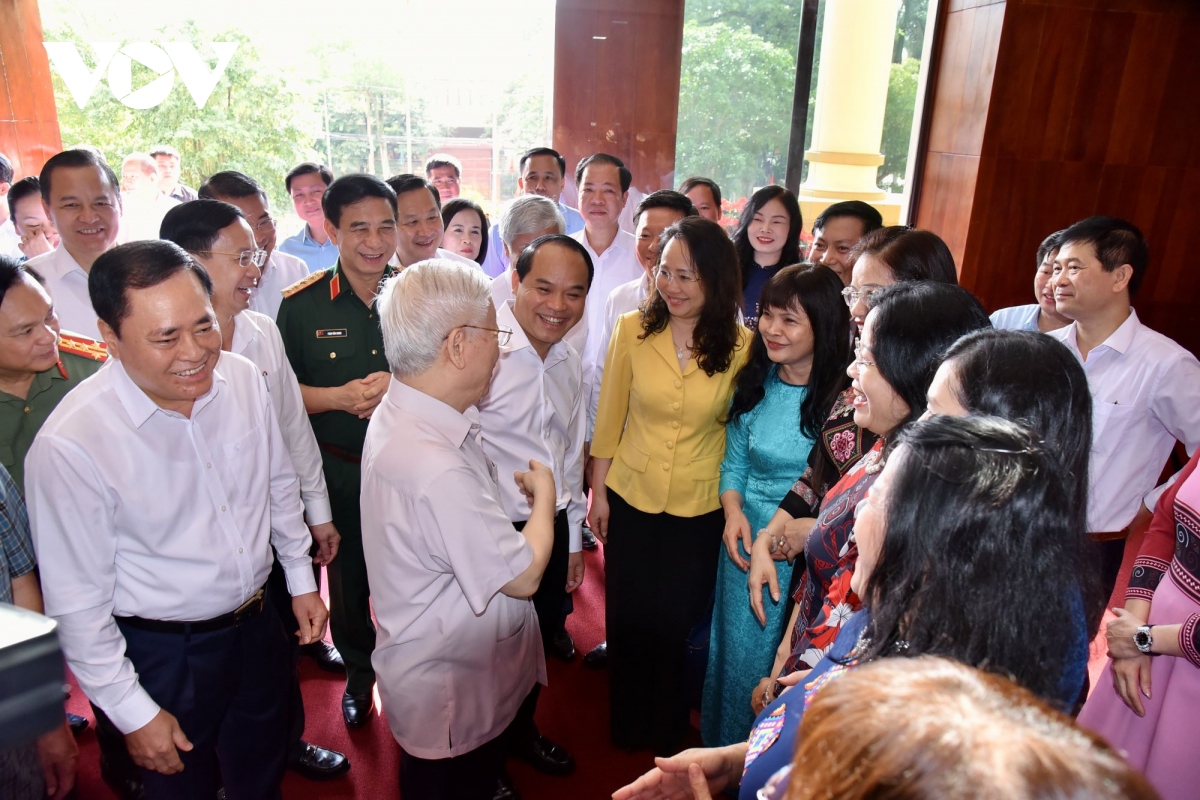 Hình ảnh gần gũi, giản dị của Tổng Bí thư trong các chuyến công tác địa phương- Ảnh 3.