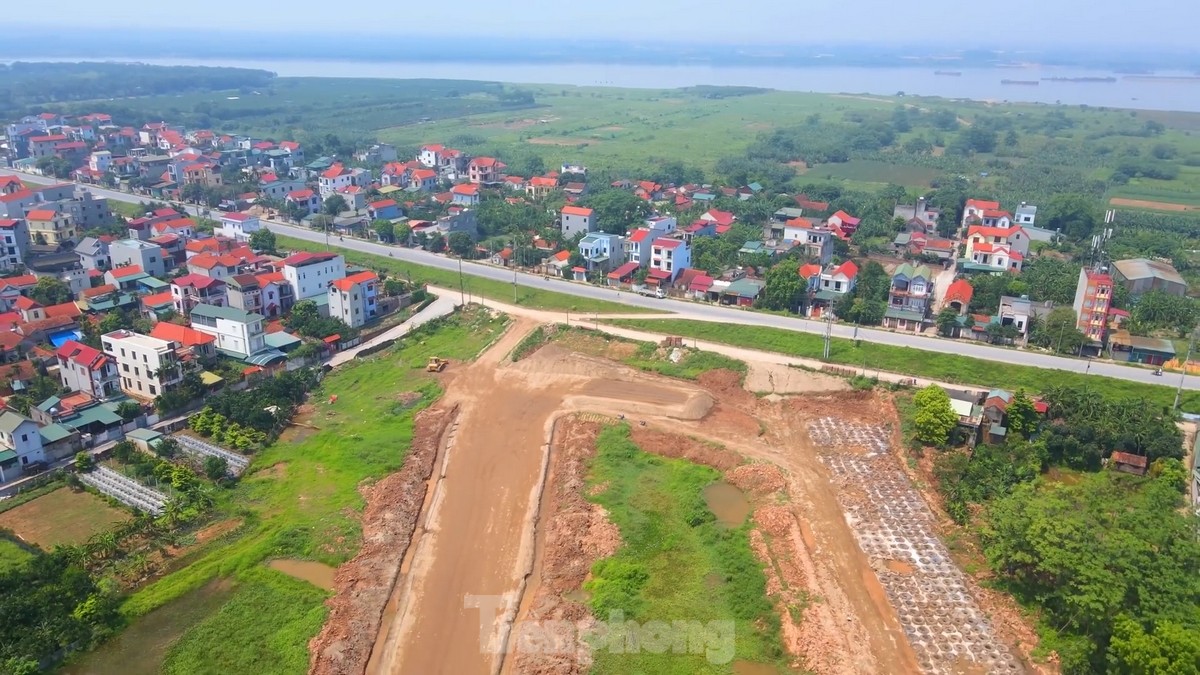 Toàn cảnh đường Vành đai 4 vùng Thủ đô khu vực phía Tây Hà Nội sau gần một năm thi công- Ảnh 2.