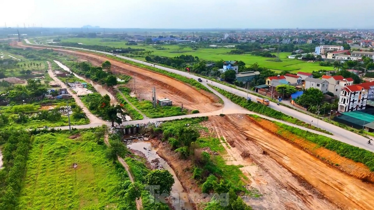 Toàn cảnh đường Vành đai 4 vùng Thủ đô khu vực phía Tây Hà Nội sau gần một năm thi công- Ảnh 9.