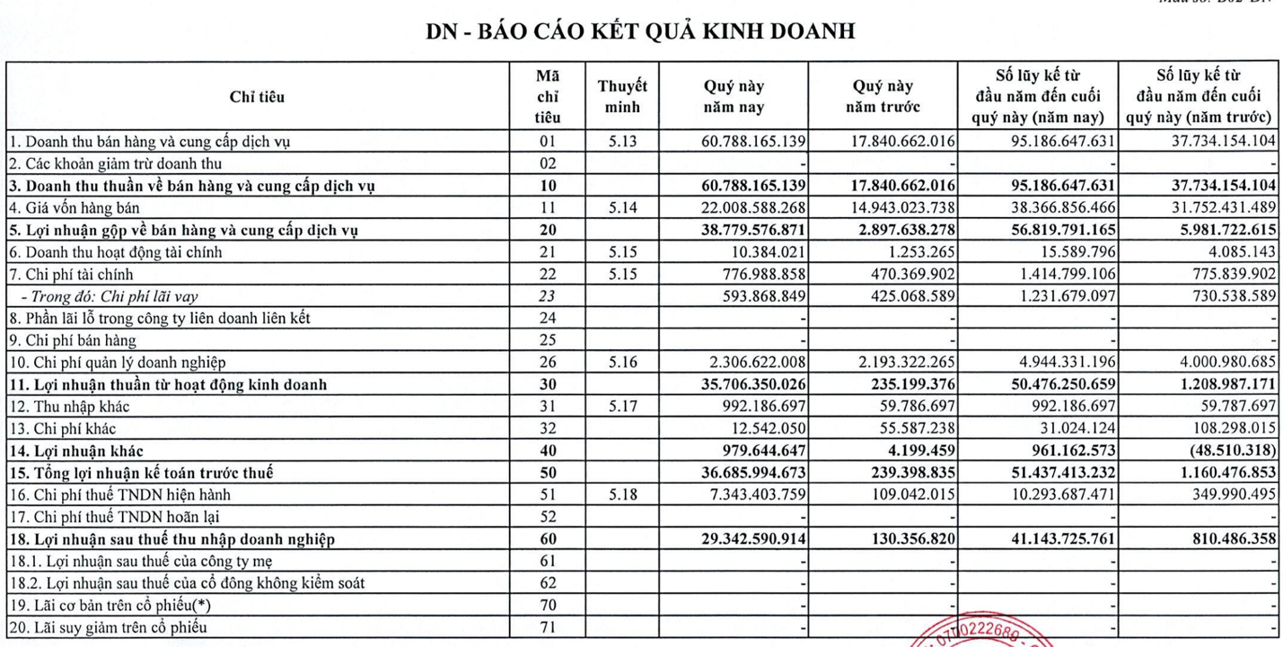 Một DN bất động sản báo lãi quý 2 đột biến gấp 223 lần- Ảnh 1.