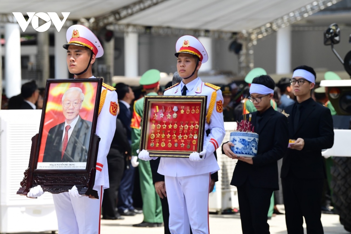 Tường thuật Lễ truy điệu, Lễ an táng Tổng Bí thư Nguyễn Phú Trọng- Ảnh 33.