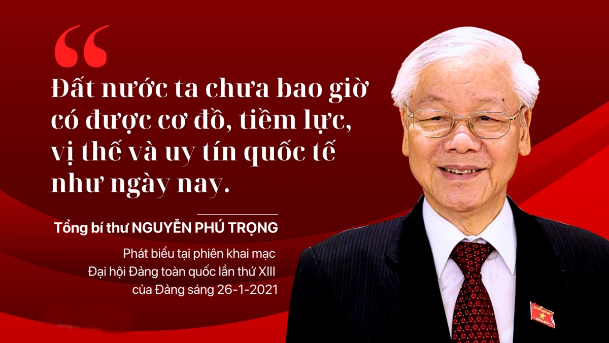 "Đất nước ta chưa bao giờ có được cơ đồ, tiềm lực, vị thế và uy tín quốc tế như ngày nay”- Ảnh 1.