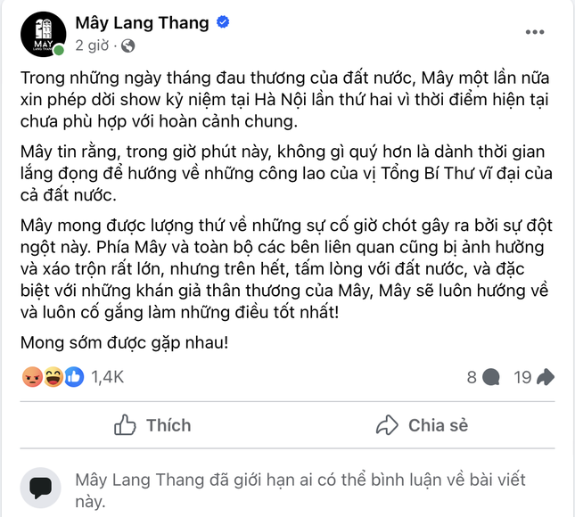 Mây Lang Thang phải dừng gấp đêm nhạc, xin lỗi nhưng dân mạng vẫn phẫn nộ- Ảnh 3.