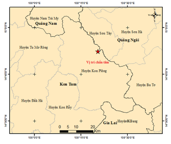 Liên tiếp xảy ra động đất tại huyện Kon Plông, tỉnh Kon Tum- Ảnh 1.
