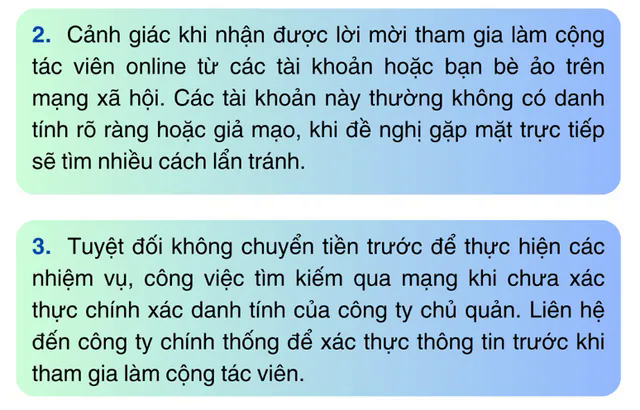 Dấu hiệu nhận diện và biện pháp phòng tránh lừa đảo tuyển dụng cộng tác viên online- Ảnh 3.