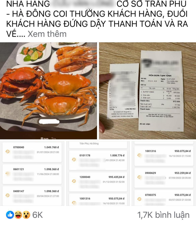 "Liên hoàn phốt" tại nhà hàng buffet nổi tiếng tại Hà Nội: Vừa bị tố đuổi khách phải xin lỗi, lại có khách đi cấp cứu sau khi ăn- Ảnh 6.