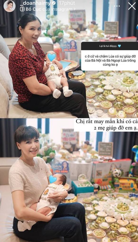 Hé lộ hình ảnh Doãn Hải My được mẹ chồng giúp chăm con, lần đầu "hot mom" trả lời về chuyện trầm cảm sau sinh- Ảnh 2.