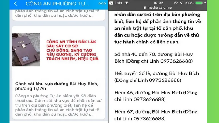 Cách tra cứu số điện thoại Cảnh sát khu vực bằng Zalo- Ảnh 3.