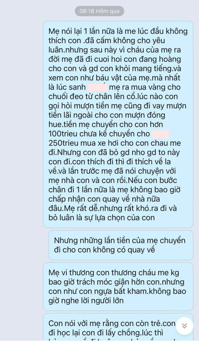 Xôn xao loạt tin nhắn mẹ chồng hăm doạ con dâu vì "phốt" chồng ngoại tình trên mạng: Có bầu trước mà dám nói đạo lý?- Ảnh 2.