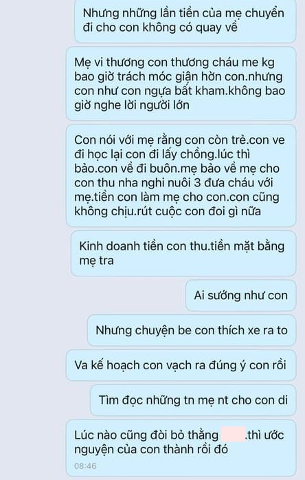 Xôn xao loạt tin nhắn mẹ chồng hăm doạ con dâu vì "phốt" chồng ngoại tình trên mạng: Có bầu trước mà dám nói đạo lý?- Ảnh 1.