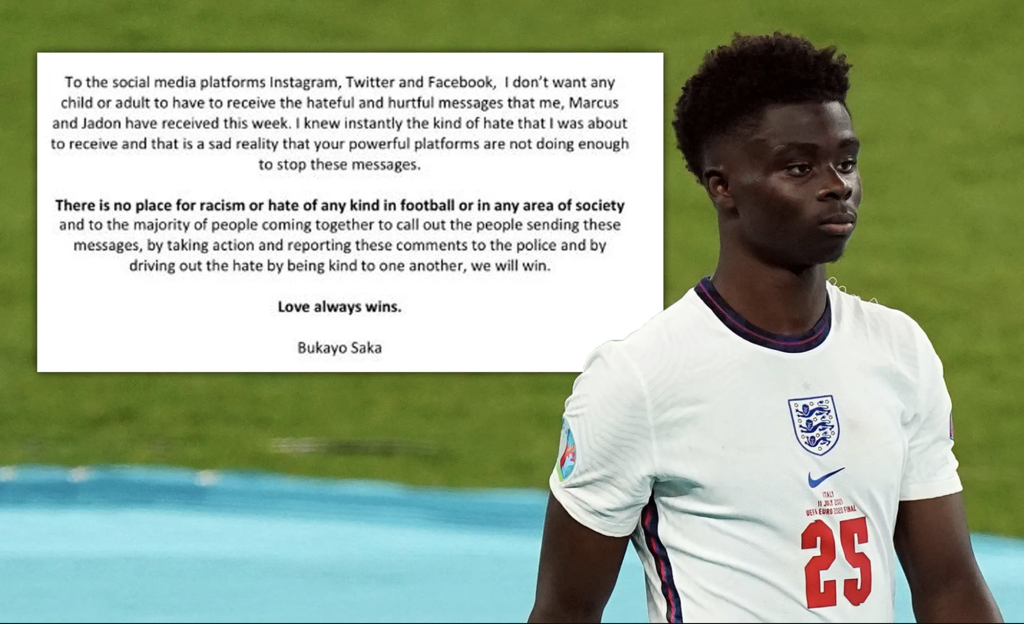 Euro 2024: Bukayo Saka trút bỏ nỗi ám ảnh sau 3 năm- Ảnh 2. Euro 2024: Bukayo Saka trút bỏ nỗi ám ảnh sau 3 năm- Ảnh 2.