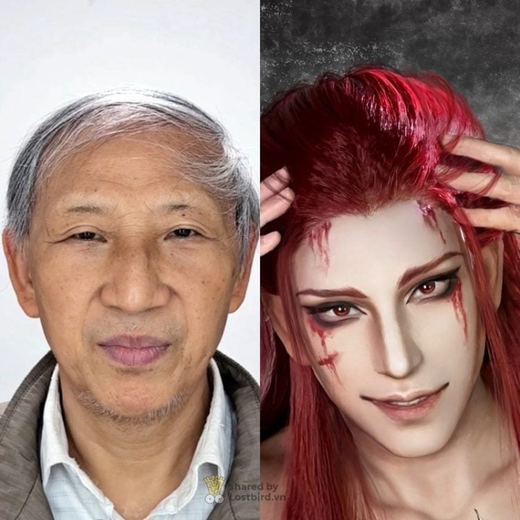 Màn "đổi đầu" đỉnh nhất TikTok: Hô biến ông nội thành soái ca "xé truyện" bước ra, ai xem cũng vỗ tay thán phục- Ảnh 3. Màn "đổi đầu" đỉnh nhất TikTok: Hô biến ông nội thành soái ca "xé truyện" bước ra, ai xem cũng vỗ tay thán phục- Ảnh 3.