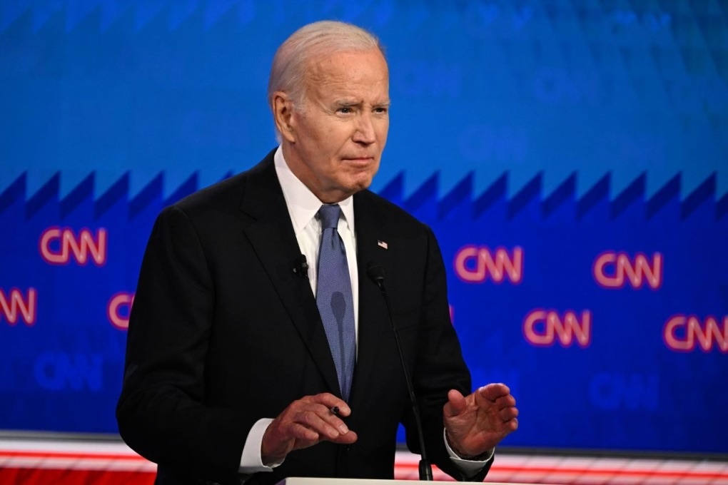 Tổng thống Joe Biden tại buổi tranh luận do CNN tổ chức cuối tháng 6. Ảnh: CNN