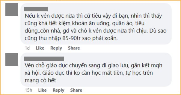 Bảng chi tiêu của cô gái 28 tuổi khiến CĐM bình luận rôm rả: Thu nhập 85-90 triệu/tháng, tiền nuôi chó còn nhiều hơn cả tiền ăn lẫn tiền biếu bố mẹ?- Ảnh 8.