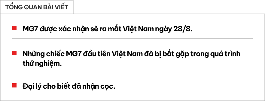 MG7 ấn định ngày ra mắt Việt Nam: Dự kiến đấu Camry bằng giá xe cỡ C, bản 'full' có chế độ lái như xe đua- Ảnh 1.