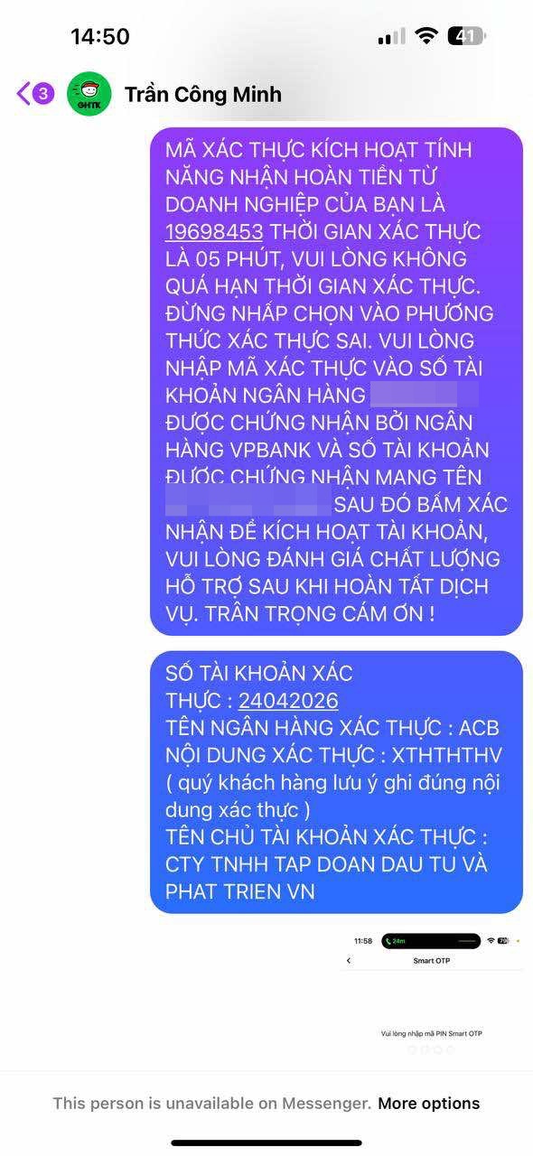 Người phụ nữ ở Hà Nội bị lừa hơn 10 triệu bởi shipper giả danh giao hàng Tiết Kiệm - Ảnh 5.