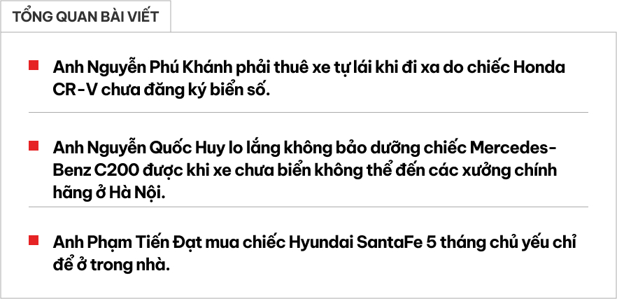 'Dở khóc dở cười' chuyện chờ giảm lệ phí trước bạ: Người mua xe 5 tháng chỉ để trong nhà, người phải thuê xe tự lái, chủ xe Mercedes-Benz lo lắng không đi bảo dưỡng được- Ảnh 1.