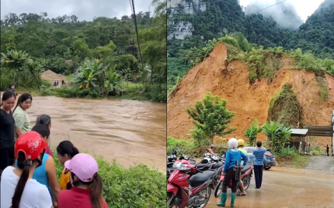 Loạt clip người dân đi tìm thi thể bà Sểnh Vlog được chia sẻ trên MXH, nhiều người đau xót gửi lời chia buồn tới gia đình- Ảnh 1.