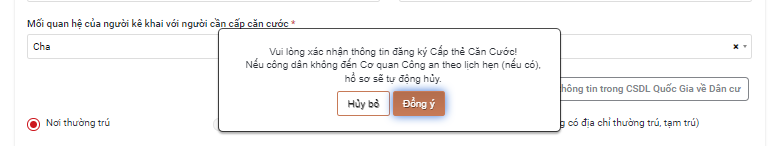 Hướng dẫn nộp hồ sơ trực tuyến đề nghị cấp thẻ Căn cước cho trẻ dưới 6 tuổi- Ảnh 12.