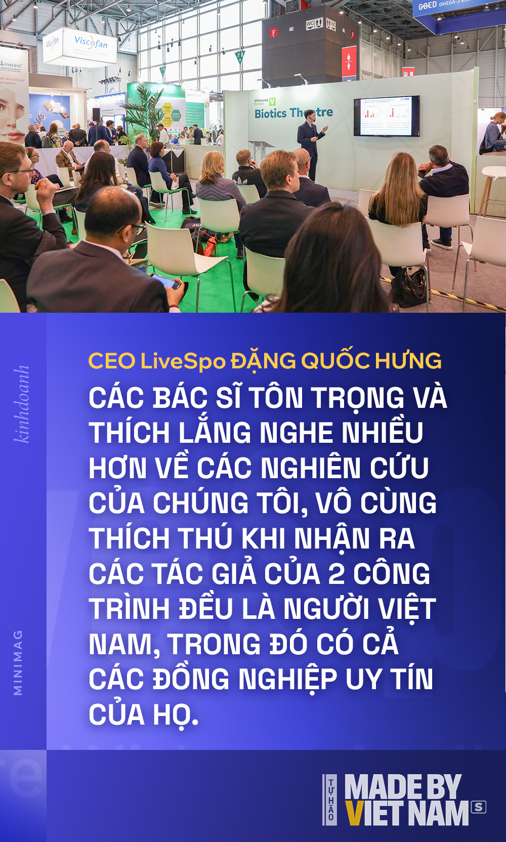 CEO LiveSpo: Tự hào vì sản phẩm công nghệ sinh học đột phá 