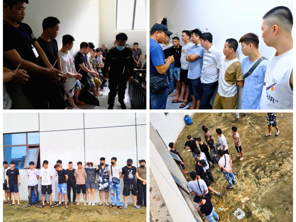 Hình ảnh cuộc đột kích, bắt 155 đối tượng chuyên lừa tiền người Việt trong toà nhà "bất khả xâm phạm" - Ảnh 4.