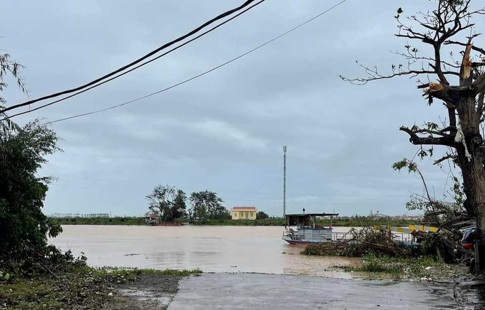 Một doanh nghiệp hiến 10.000 m³ đất để đắp đê chống lũ                      - Ảnh 1.