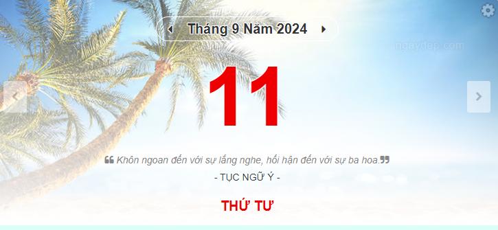 Lịch âm 11/9 - Xem lịch âm ngày 11/9- Ảnh 1.