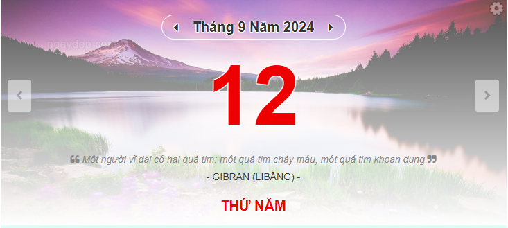 Lịch âm 12/9 - Xem lịch âm ngày 12/9- Ảnh 1.