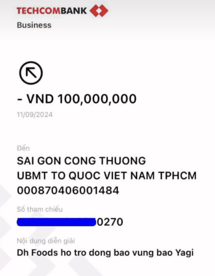 Nhiều 'cá mập' 'sếp lớn' ủng hộ đồng bào vùng lũ: CEO Dh Foods gửi 100 triệu đồng, ngó qua vợ chồng Shark Bình còn sững sờ hơn!- Ảnh 3.