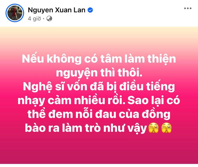 Căng: Xuân Lan - Anh Thư "khẩu chiến" vì ồn ào từ thiện phông bạt của Ưng Hoàng Phúc- Ảnh 1.