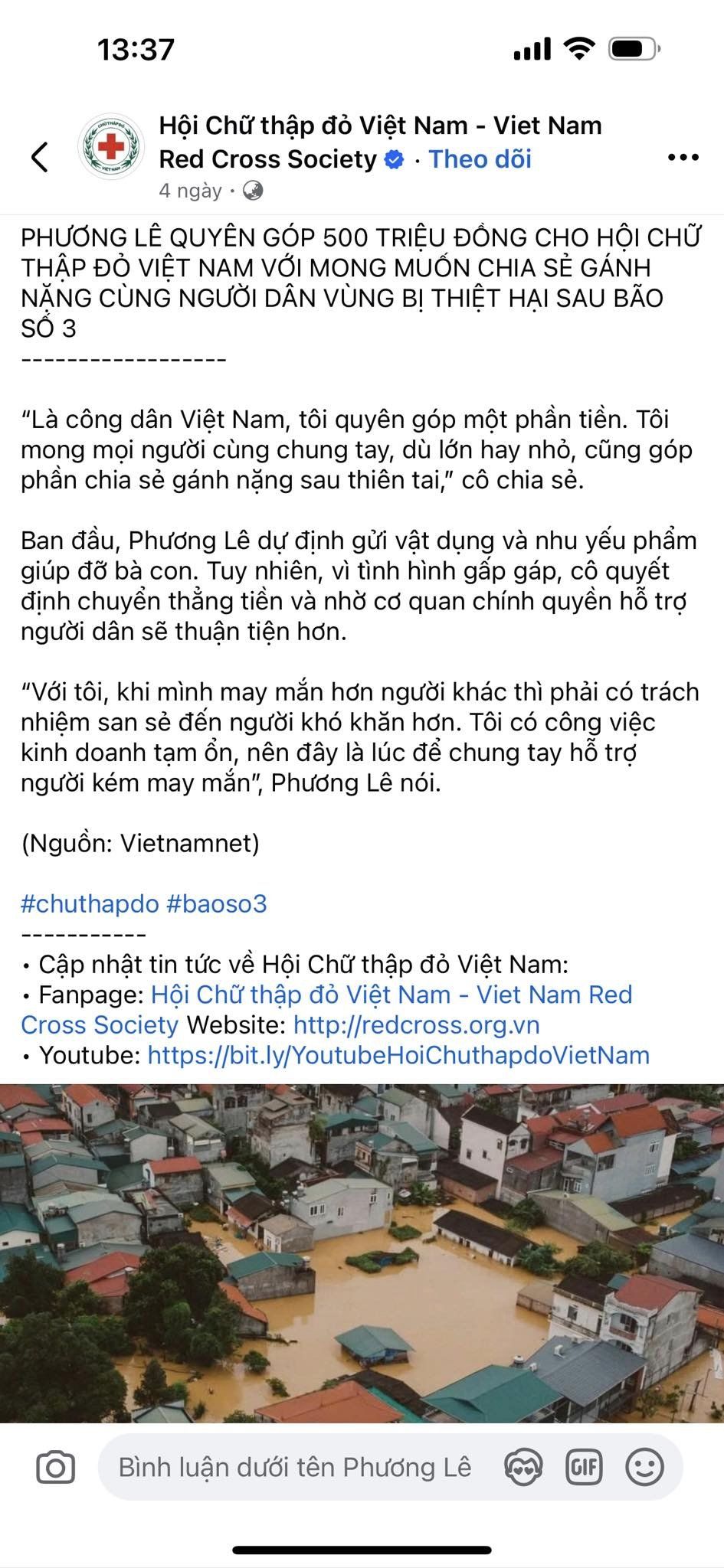 Bị dân mạng tố phông bạt, Phương Lê tung sao kê: "Đưa bằng chứng, tôi sẽ chuyển gấp 10 lần"- Ảnh 1.