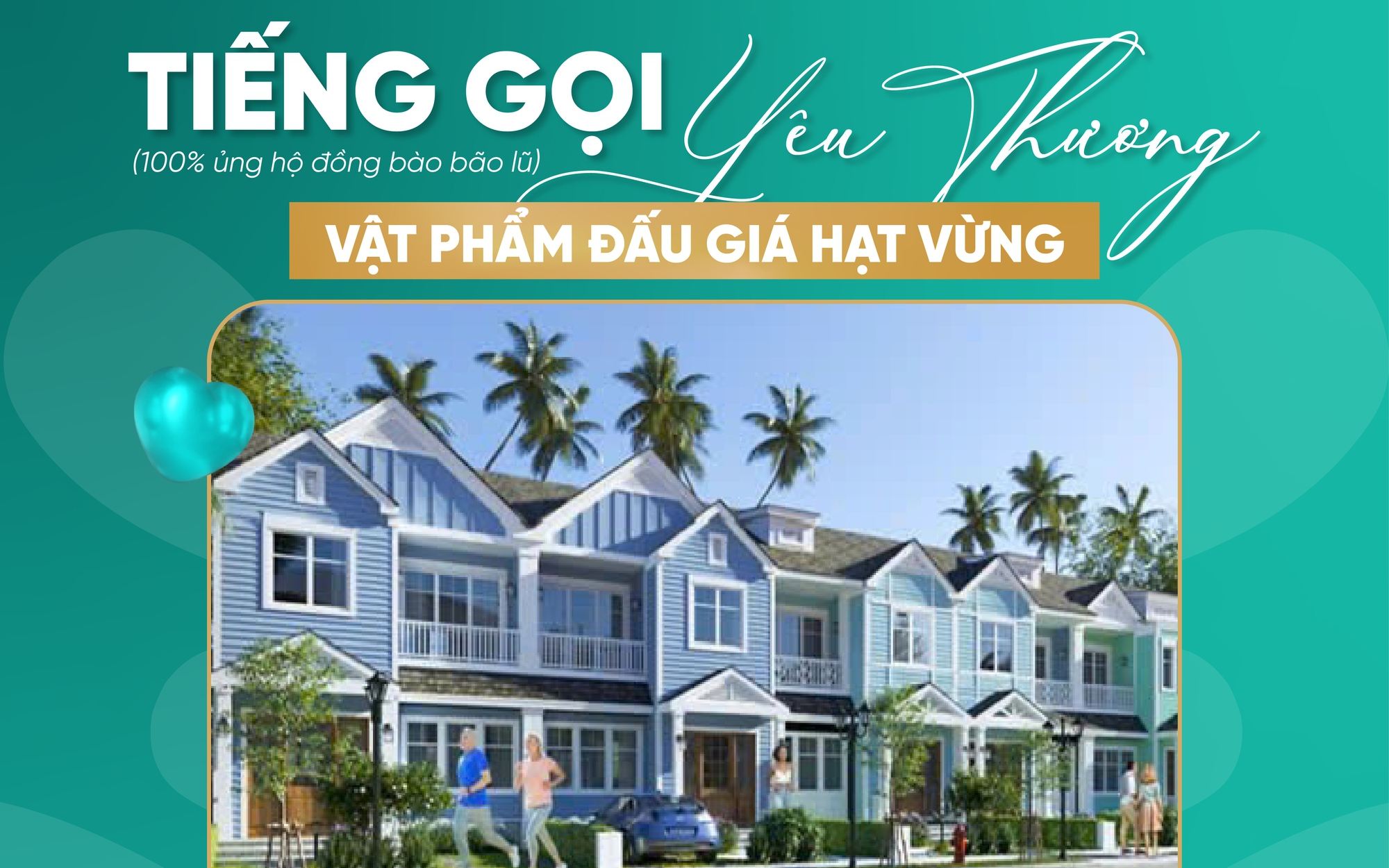 Một DN Việt trao tặng căn nhà hơn 5 tỷ đồng để đấu giá gây quỹ ủng hộ đồng bào bị thiệt hại do bão lũ