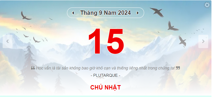 Lịch âm 15/9 - Xem lịch âm ngày 15/9- Ảnh 1.