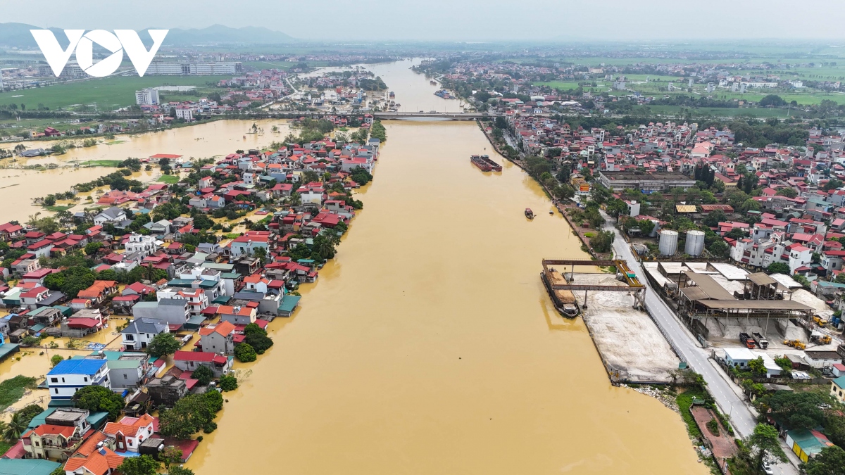 Bắc Ninh rút lệnh báo động lũ lụt sông Cầu và Thái Bình - Ảnh 1.