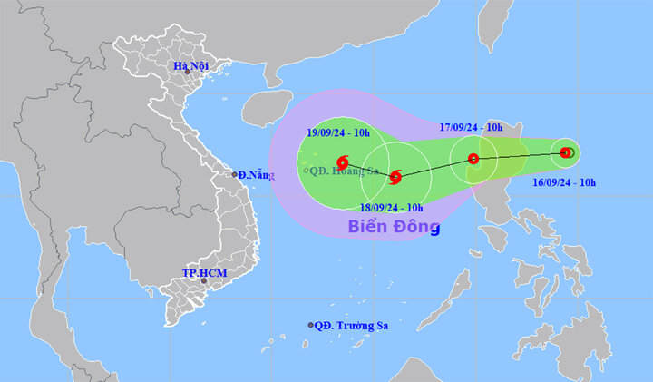 Áp thấp nhiệt đới vào Biển Đông , có khả năng thành bão số 4 - Ảnh 1.