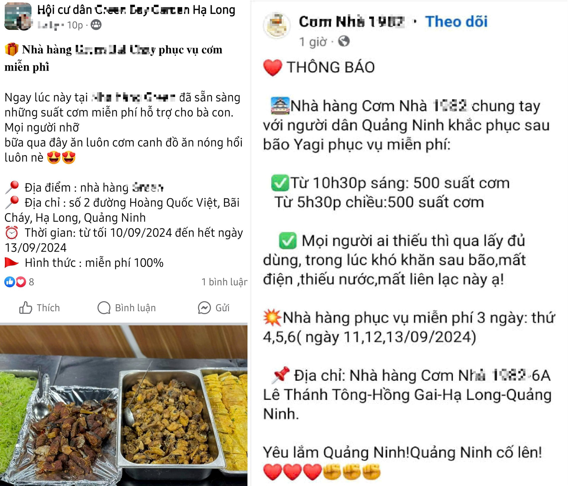 Hạ Long sau bão: Nơi bị tố "cành cao" không bán cơm dưới 40k, chỗ mời người dân tới ăn ở miễn phí - Ảnh 3.