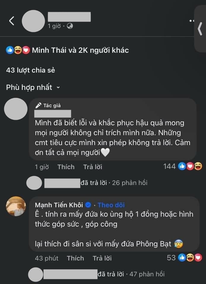 Mạnh Tiến Khôi có phát ngôn bị mắng "thiếu suy nghĩ"- Ảnh 2.