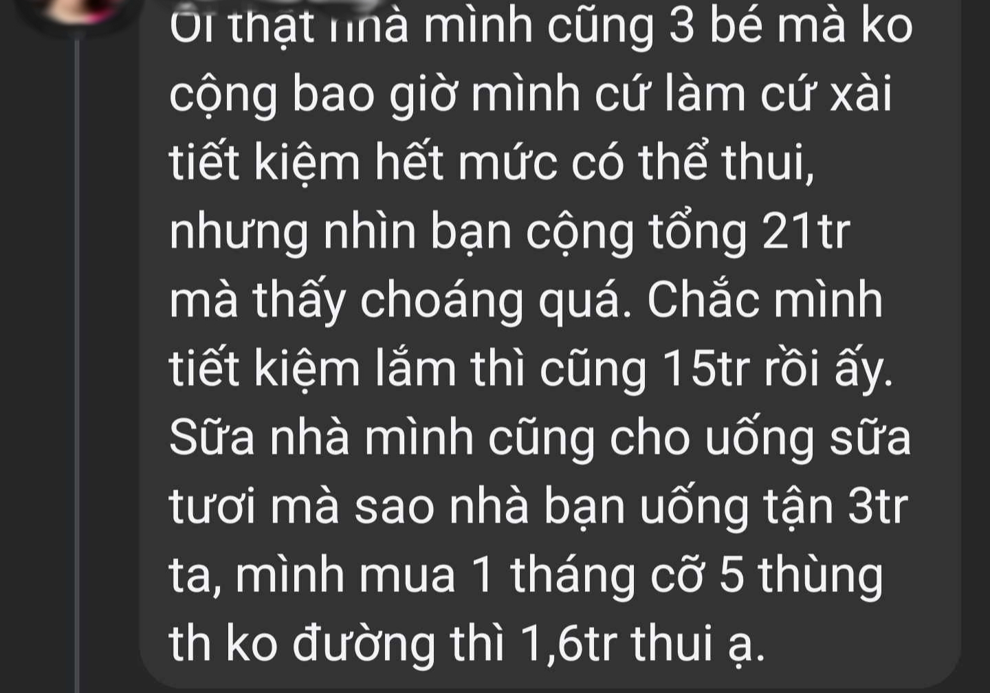 Mẹ bỉm khiến chị em vã mồ hôi khi công khai bảng chi phí cho 3 con nhỏ lên đến 21 triệu/tháng - Ảnh 2.