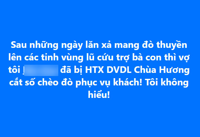 Rộ tin chủ đò ở chùa Hương mang thuyền đi hỗ trợ lũ lụt về bị cắt suất chở khách: Chính quyền lên tiếng - Ảnh 1.