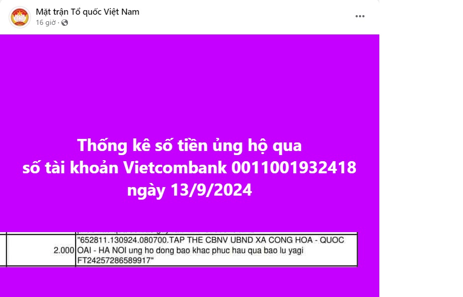 “ Tập thể CBNV UBND ” ủng hộ 2 . 000 Đồng khiến cộng đồng mạng xôn xao - Ảnh 1.