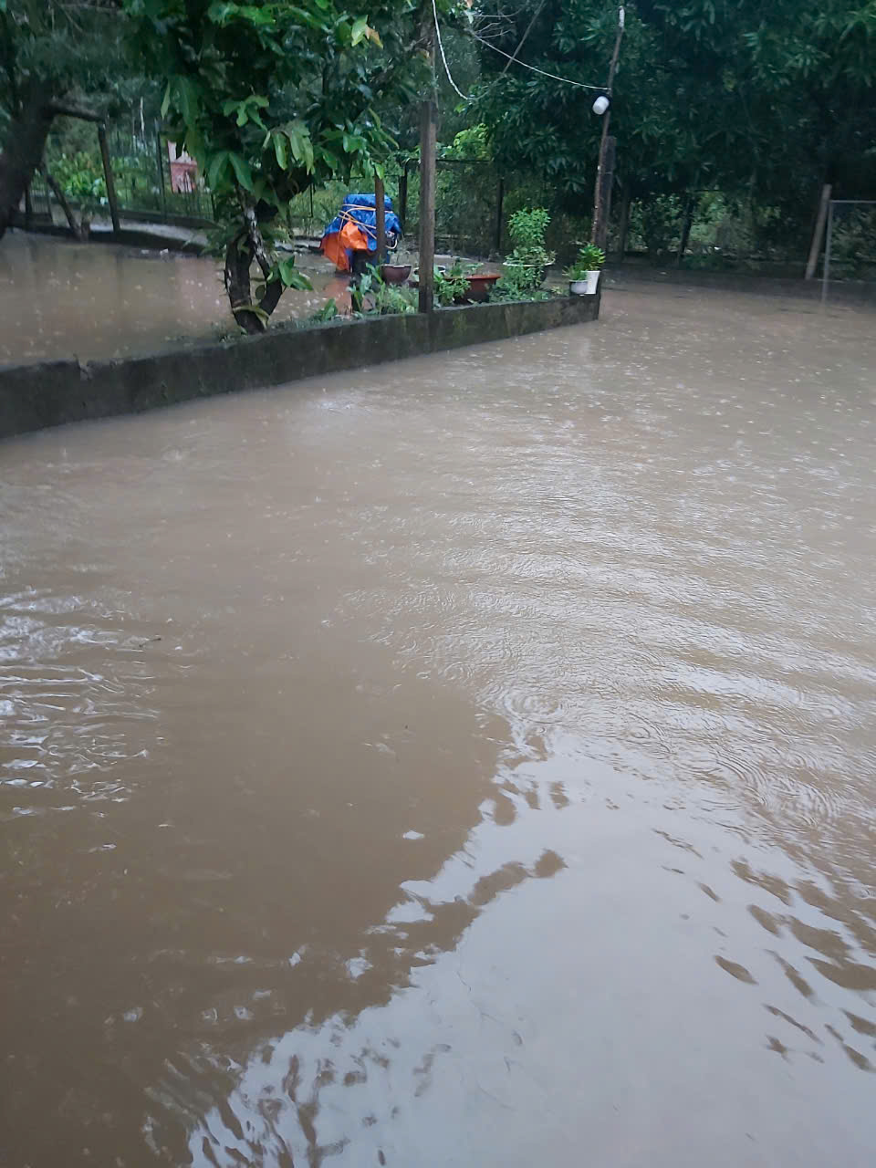 Mưa lớn gây ngập Phú Quốc , tàu cao tốc tạm ngừng hoạt động - Ảnh 2.