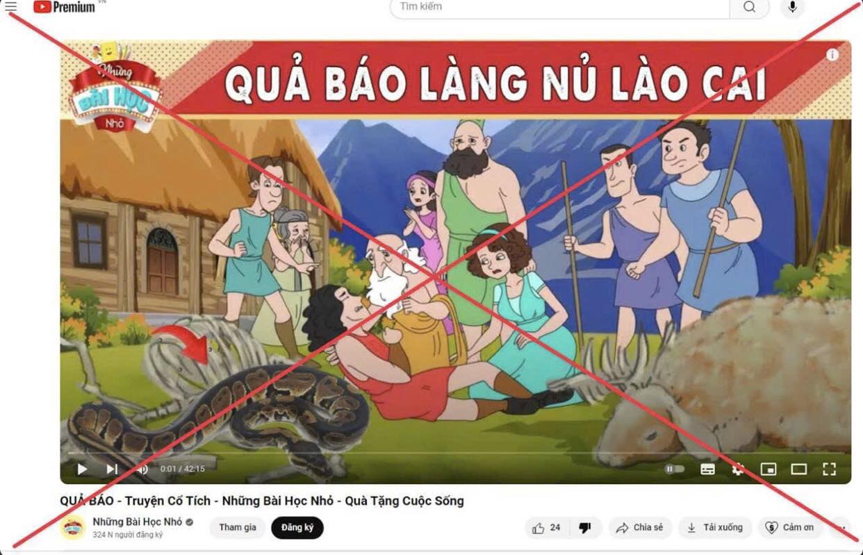 Vụ clip câu like “Quả báo làng Nủ Lào Cai”: Cho thôi việc Trưởng phòng YouTube- Ảnh 1.