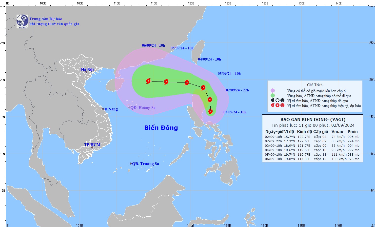 Bão Yagi giật cấp 11 hướng vào Biển Đông, dự báo có thể giật cấp 15- Ảnh 1.