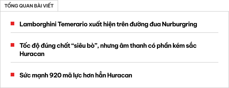 Lamborghini Temerario lộ diện trên 'địa ngục xanh': Bứt tốc đúng chất kẻ thay thế Huracan, nhưng gây thất vọng ở một điểm- Ảnh 1.