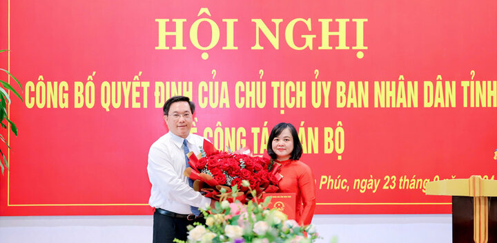 Sở Tài chính Vĩnh Phúc có tân Giám đốc Đỗ Thị Hồng Nhung - Ảnh 1.