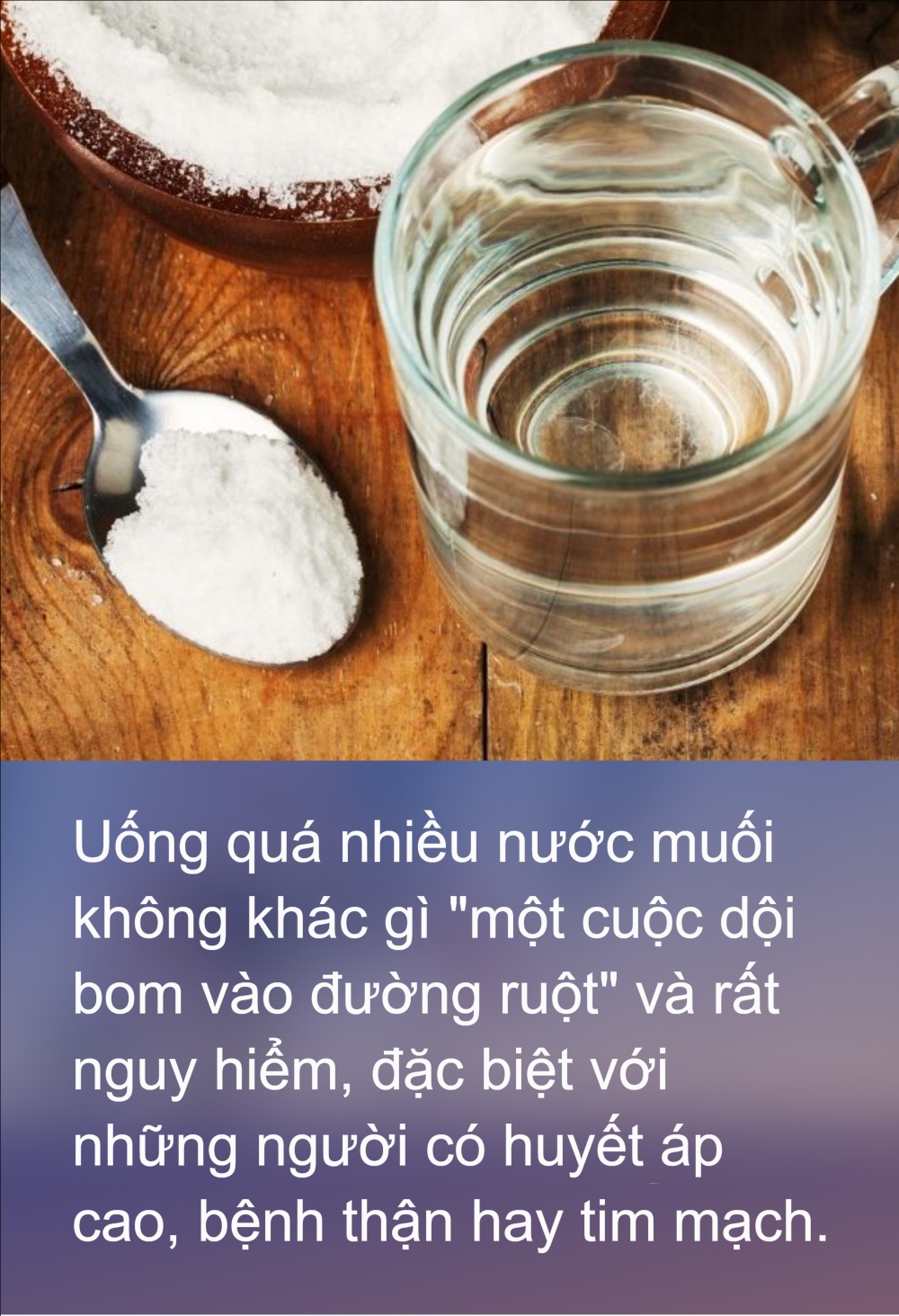 TikToker "gây bão" vì uống nước muối đặc mỗi ngày để chữa bệnh và khẳng định người suy thận, cao huyết áp nên thử - Ảnh 5.