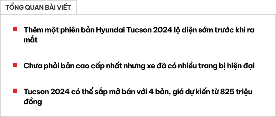 Hyundai Tucson 2024 bản ‘thiếu’ tại Việt Nam lộ loạt trang bị xịn: Màn hình cong lớn, phanh điện tử, điều hòa 2 vùng, camera 360, ADAS- Ảnh 1.